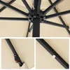 SONGMICS Sonnenschirm Ø 300 cm mit 32 LED-Lämpchen Produktbild-Vorschau 8