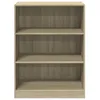 A front view of an empty, three-shelf bookcase. Náhled obrázku produktu