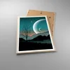 Gerahmtes Poster - Rahmen in heller Eiche - Himmel Nacht Produktbild-Vorschau 3
