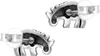 Ohrringe Ohrstecker 925 Sterling Silber mit Nashorn Produktbild-Vorschau 2