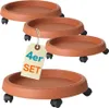 4er Set Pflanzenroller Outdoor Wetterfest Rollbrett Produktbild-Vorschau 1
