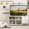 KOMFOTTEU Mobile contenitore con 4 scomparti semiaperti e 2 Anteprima dell’immagine prodotto 3