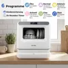 Mini zmywarka COSTWAY, zmywarka stołowa z 6 programami, Podgląd zdjęcia produktu 4