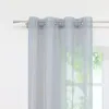 Gardinen Vorhänge Voile Gardine Transparent Dekoschal Uni Produktbild-Vorschau 3