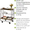 WENKO Küchen Wagen DINE Servier auf Rollen Küchen Trolley Produktbild-Vorschau 5