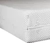 A close-up view of a white mattress cover with a textured pattern and a zipper. Podgląd zdjęcia produktu