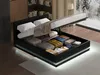 Letto LED con contenitore "Anastasia" - 160 x 200 cm - Nero Anteprima dell’immagine prodotto 5