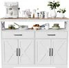 UnboxG Sideboard 140×40×105 cm Biela, kuchynská a Náhľad obrázku produktu 16