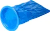 A blue disposable bag with a wide opening. Produktbild-Vorschau
