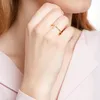 Goldring mit Weißtopasen 585er Gelbgold DR0522-G (Größe: Produktbild-Vorschau 2