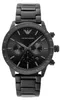 Emporio Armani Herren-Chronograph aus schwarzem Edelstahl Produktbild-Vorschau 1
