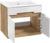 Domodomo Armoire de salle de bains avec lavabo, 50 x 51 x Voir les images du produit 3