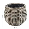Kobolo Pflanzkorb Übertopf Boho geflochten Dm. 26cm BOTAN Produktbild-Vorschau 3