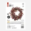 LED zdobený vánoční věnec, 38 cm, 3x AA, vnitřní, teplá bílá, časovač Produktbild-Vorschau