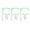 Three white electronic devices with green accents are arranged side-by-side against a white background. Podgląd zdjęcia produktu