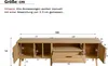 okwish TV-Schrank TV-Lowboard mit 2 Türen und 1 Produktbild-Vorschau 6