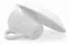 A white espresso cup and saucer are shown at an angle on a white background. Produktbild-Vorschau