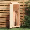 vidaXL Prístrešok na náradie 55x52x174,5 cm z masívneho Náhľad obrázku produktu 3