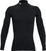 Under Armour Cg Armor Comp Mock-Schwarzes T-Shirt Produktbild-Vorschau 1