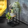 Viacúrovňový stojan na kvety a rastliny, Industrial Rustic Náhľad obrázku produktu 27