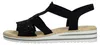 Rieker Sandalen Plat  Sandalen Plat - Zwart - Maat 37 Voir les images du produit 10