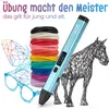 Premium 3D Stift-Set mit 250 PCL-Sticks (50 meter) (Blau) Produktbild-Vorschau 4