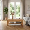 Couchtisch Kernbuche Massivholz 100x60 cm mit Schublade Produktbild-Vorschau 5