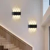 ZMH LED Wall Light Outdoor Black Up Down Warm White Anteprima dell’immagine prodotto 11