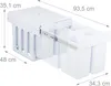 Relaxdays Einbaumülleimer, 4 Fächer, 4 x 8l, HBT: Produktbild-Vorschau 4