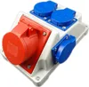 RoadEu Kombi Wandsteckdose, 16A Steckdose 5P, 3x 230V Produktbild-Vorschau 3