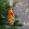 Sklenená ozdoba vianočka s mašľou Náhľad obrázku produktu 2