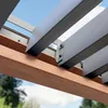 PRIMEYARD Pergola 3x4 m słupy aluminium w optyce drewna z Podgląd zdjęcia produktu 10