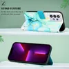 Galaxy A32 4G Hülle, Marmor Motiv Kunstleder Tasche Wallet Produktbild-Vorschau 3