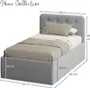 Home Collective Polsterbett 100x200 cm Doppelbett Bett mit Produktbild-Vorschau 2