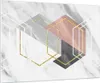 Bilder auf glas - Einteilig - Zahlen Weiß Golden - 100x70cm Produktbild-Vorschau 1