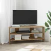 vidaXL Meuble TV d'angle, 102x40,5x45 cm, imitation chêne Voir les images du produit 2