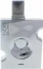 A silver perfume bottle with a textured design and a cap. Anteprima dell’immagine prodotto