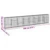 vidaXL Gabione mit Deckel 800x50x150 cm Verzinktes Eisen Produktbild-Vorschau 7