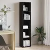 vidaXL Bibliothèque Chêne Noir 40 x 30 x 189 cm Bois Voir les images du produit 2