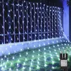 1.5X1.5M 96LED Lichtervorhang Lichterkette 8 Lichtmodi Produktbild-Vorschau 1