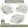 Tagesbett 3-in-1, ausziehbares Gästebett 142 x 177 cm mit Produktbild-Vorschau 10