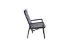 A side profile view of a gray recliner chair. Produktbild-Vorschau