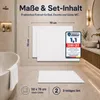Komfortec Badematte 2er Set 50x70 cm, 100% Baumwolle, 600 Produktbild-Vorschau 2