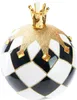 BRUBAKER Premium Weihnachtskugel Schach König - 10 cm Produktbild-Vorschau 1