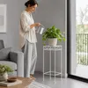 DanDiBo Tabouret pour fleurs Blanc Métal Angulaire 70 cm Voir les images du produit 3