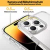 Close-up of a clear phone case on a phone, highlighting protective edges. Produktbild-Vorschau