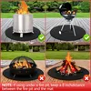 Feuerfeste Unterlage 60cm, Feuerstellenmatte, Runde Produktbild-Vorschau 3