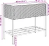 vidaXL Hochbeete mit Ablage 2 Stk. Braun 90x40x75 cm Poly Produktbild-Vorschau 8