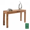Wohnling Acacia Table console massive 120 cm avec 1 tiroir Voir les images du produit 11