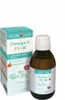 A bottle of Norsan Omega-3 Fisk liquid supplement and its packaging are shown against a white background. Produktbild-Vorschau